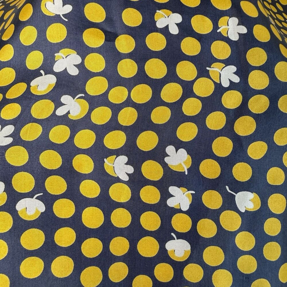 Cabi 100% Silk Blouse #183 Small Clover Polka Dots Oversized Boxy Button Up Top - Picture 10 of 14